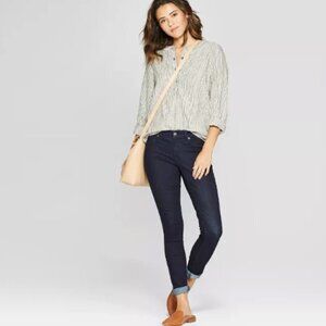 Universal Thread Mid Rise Dark Blue Jeggings sz 2